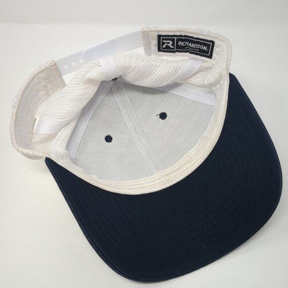 Sunset Palm Tree Patch Snapback Mesh Back Trucker Hat Blue One Size - Picture 7 of 10